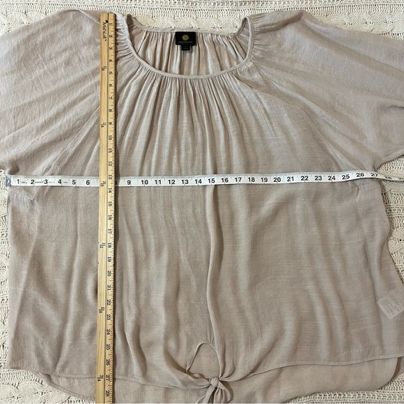 JM Collection Peasant Top Front Tie Size 4X - Picture 6 of 9